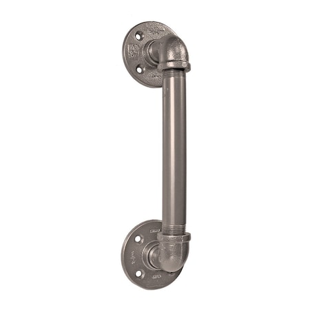 Quiet Glide Satin Nickel Industrial Pipe Barn Door Pull 52.1399.01.02